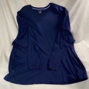 Men's Cremieux 3XB Navy Longe Sleeve Shirt - NWT